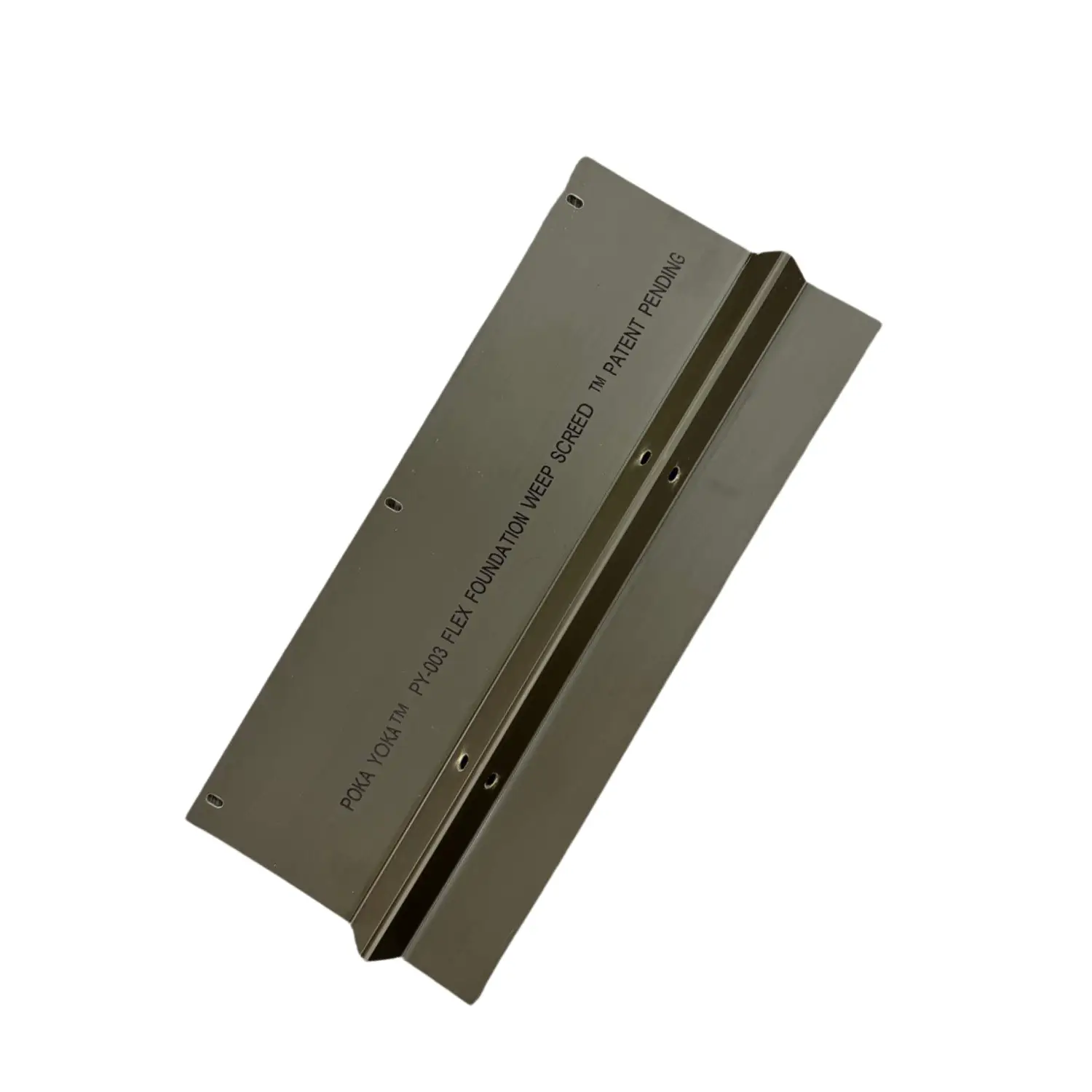PY-003 Poka Yoka Flex Foundation Weep Screed™  #7 Foundation Weep Screed ¾” & 2” Flexible Leg